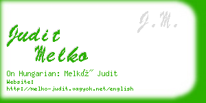 judit melko business card